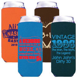 Personalized 24 oz. Tall Boy Can Cooler with Logo - Qty: 50