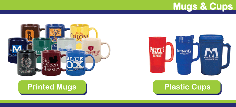Personalized Mugs, Cups Imprinted