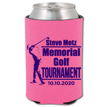 Premium cooler personalized for a memorial golf tournament