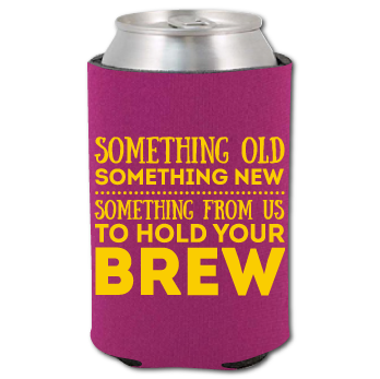 Premium cooler with a colorful Something Old Something New wedding design
