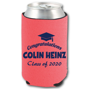 10oz Premium Neoprene Can Cooler - Zig Zag Stitch personalized design example 1