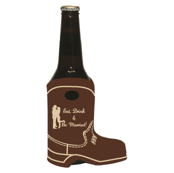 Boot Shaped Bottle Coolie personalized design example 4