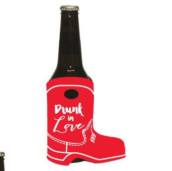 Boot Shaped Bottle Coolie personalized design example 6
