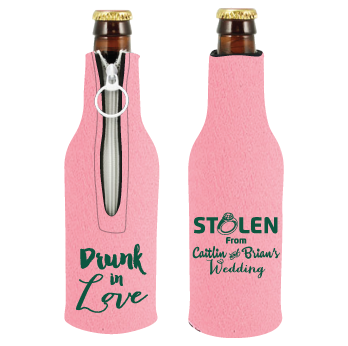 Neoprene Zipper Bottle Koozie personalized design example 2