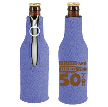 Neoprene Zipper Bottle Koozie personalized design example 4