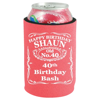 Neoprene Can Coolies with Bottom - Stand Up! personalized design example 2