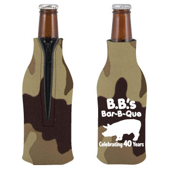 Scuba Foam Zipper Up Bottle Coolie personalized design example 4