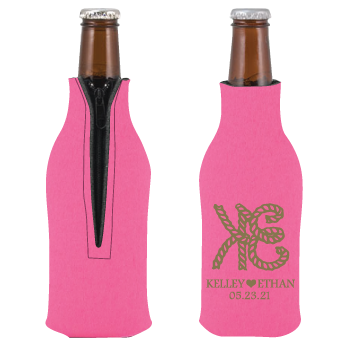 Scuba Foam Zipper Up Bottle Coolie personalized design example 5